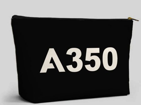 A350 Flat Text Designed Zipper Pouch For Discount