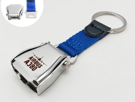 Airbus A380 & Plane Designed Airplane Seat Belt Key Chains on Sale