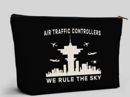 Air Traffic Controllers - We Rule The Sky Designed Zipper Pouch Sale