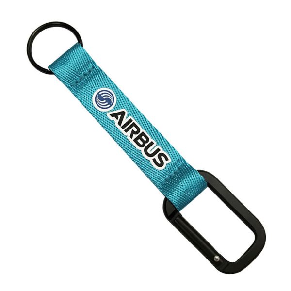 Airbus & Text (Light Blue) Designed Mountaineer Style Key Chains Hot on Sale