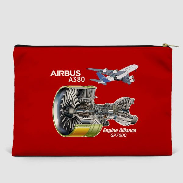 Airbus A380 & GP7000 Engine Designed Zipper Pouch Discount