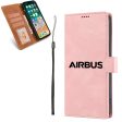 Airbus & Text Designed Leather Samsung S & Note Cases Online now