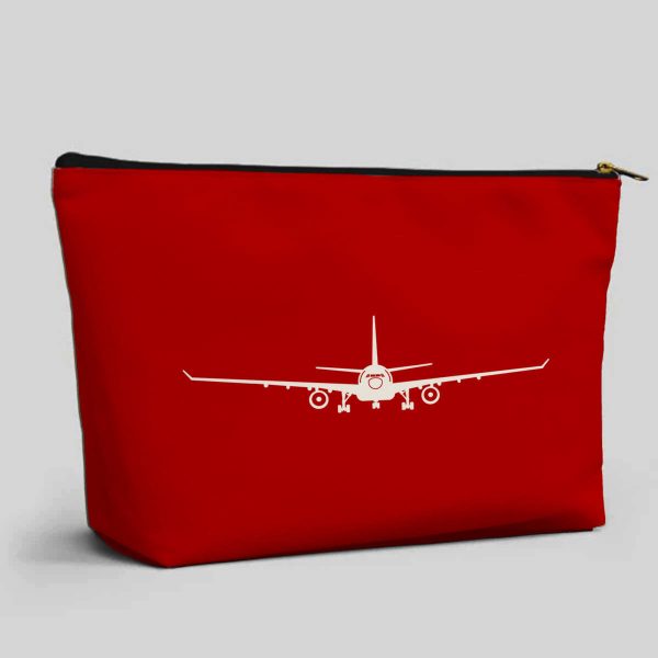 Airbus A330 Silhouette Designed Zipper Pouch For Discount