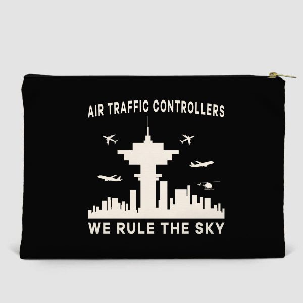 Air Traffic Controllers - We Rule The Sky Designed Zipper Pouch Sale