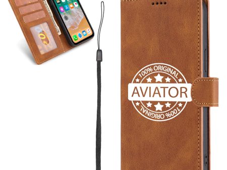 100 Original Aviator Designed Leather Samsung S & Note Cases Online Hot Sale