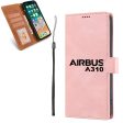 Airbus A310 & Text Designed Leather iPhone Cases Online now