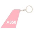 A350 Flat Text Designed Tail Key Chains Discount