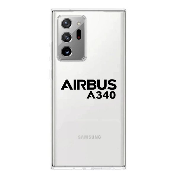 Airbus A340 & Text Designed Transparent Silicone Samsung S & Note Cases Cheap