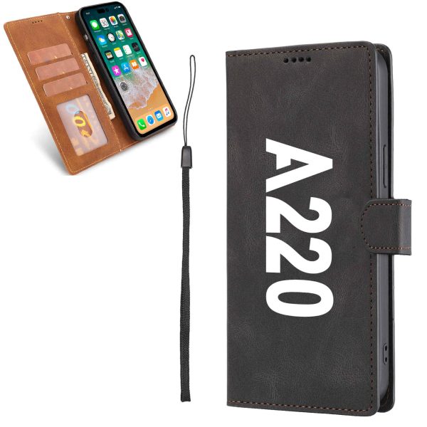 A220 Text Designed Leather Samsung S & Note Cases Discount