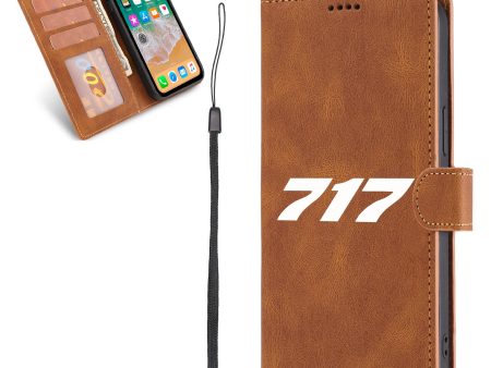 717 Flat Text Designed Leather iPhone Cases For Discount