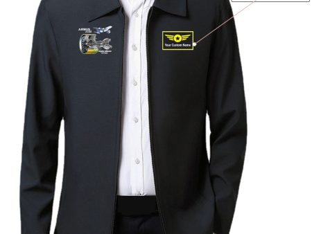 Airbus A380 & GP7000 Engine Designed Stylish Coats Hot on Sale