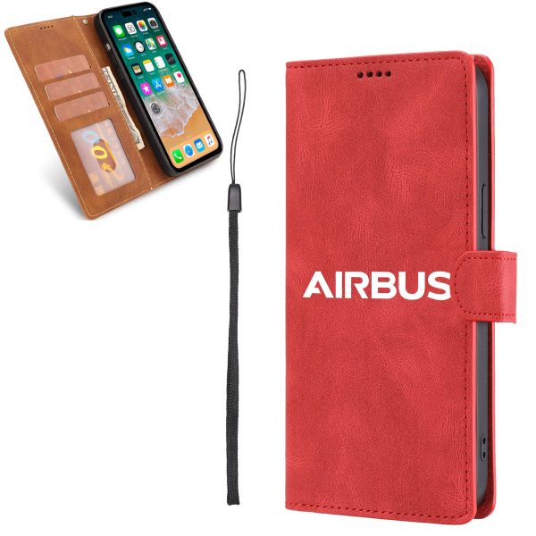 Airbus & Text Designed Leather iPhone Cases Discount