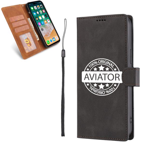 100 Original Aviator Leather Samsung A Cases Discount