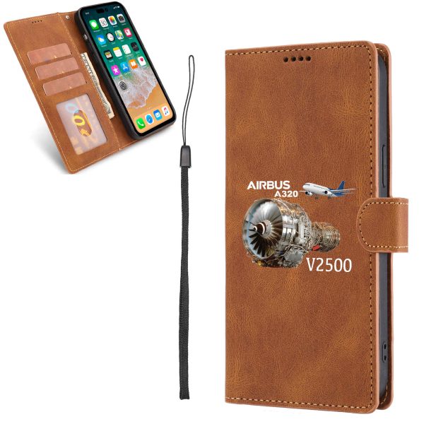 Airbus A320 & V2500 Engine Designed Leather Samsung S & Note Cases Supply