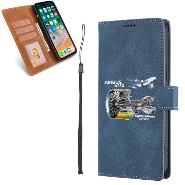 Airbus A380 & GP7000 Engine Designed Leather Samsung S & Note Cases Supply