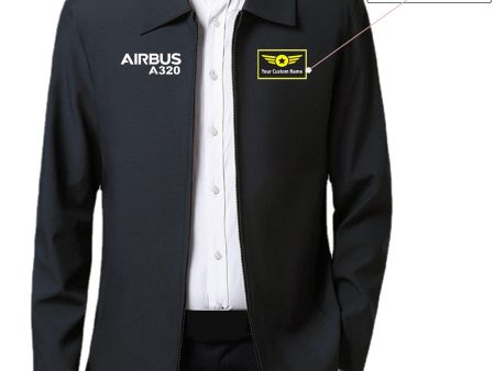 Airbus A320 & Text Designed Stylish Coats Online Sale