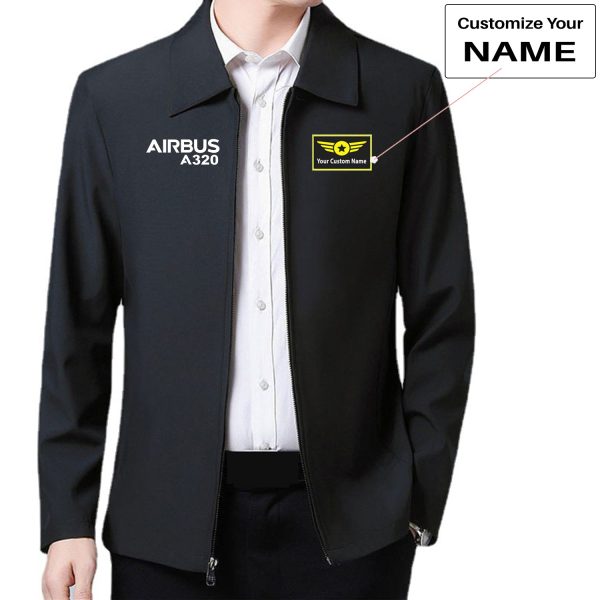 Airbus A320 & Text Designed Stylish Coats Online Sale