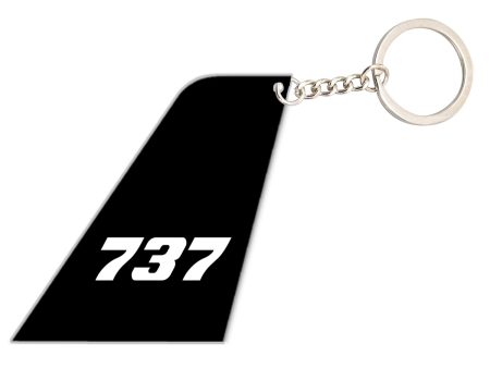 737 Flat Text Designed Tail Key Chains Cheap