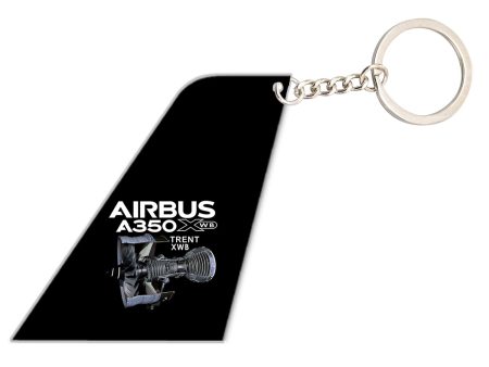 Airbus A350 & Trent Wxb Engine Designed Tail Key Chains For Sale