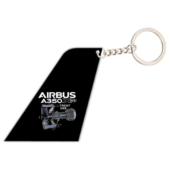 Airbus A350 & Trent Wxb Engine Designed Tail Key Chains For Sale