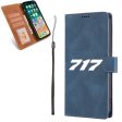 717 Flat Text Designed Leather iPhone Cases For Discount