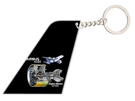 Airbus A380 & GP7000 Engine Designed Tail Key Chains For Discount