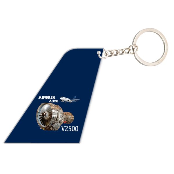 Airbus A320 & V2500 Engine Designed Tail Key Chains Online Hot Sale