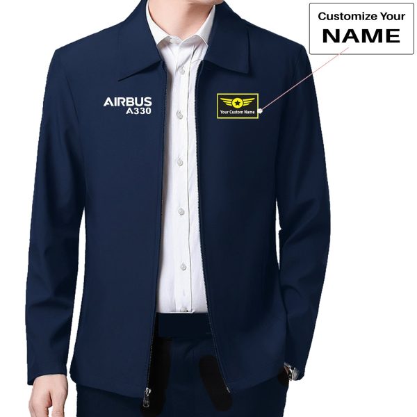 Airbus A330 & Text Designed Stylish Coats Online Sale