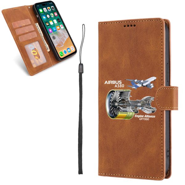 Airbus A380 & GP7000 Engine Designed Leather Samsung S & Note Cases Supply