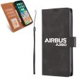 Airbus A380 & Text Designed Leather iPhone Cases Fashion