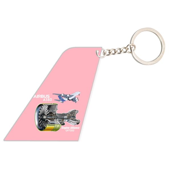 Airbus A380 & GP7000 Engine Designed Tail Key Chains For Discount