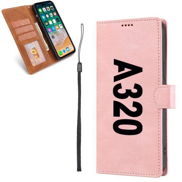 A320 Text Designed Leather iPhone Cases For Cheap