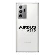 Airbus A310 & Text Designed Transparent Silicone Samsung S & Note Cases Discount