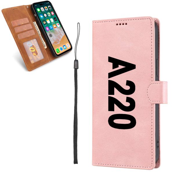 A220 Text Designed Leather Samsung S & Note Cases Discount