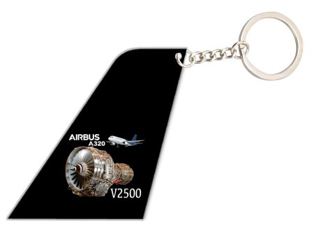 Airbus A320 & V2500 Engine Designed Tail Key Chains Online Hot Sale