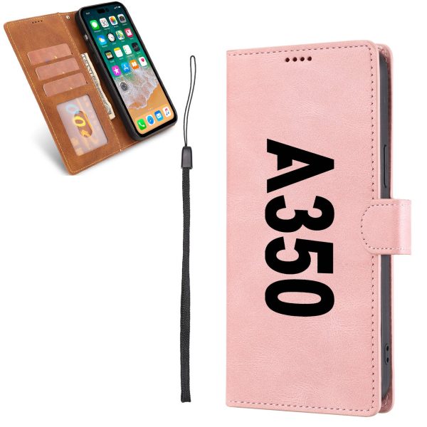 A350 Text Designed Leather iPhone Cases Sale