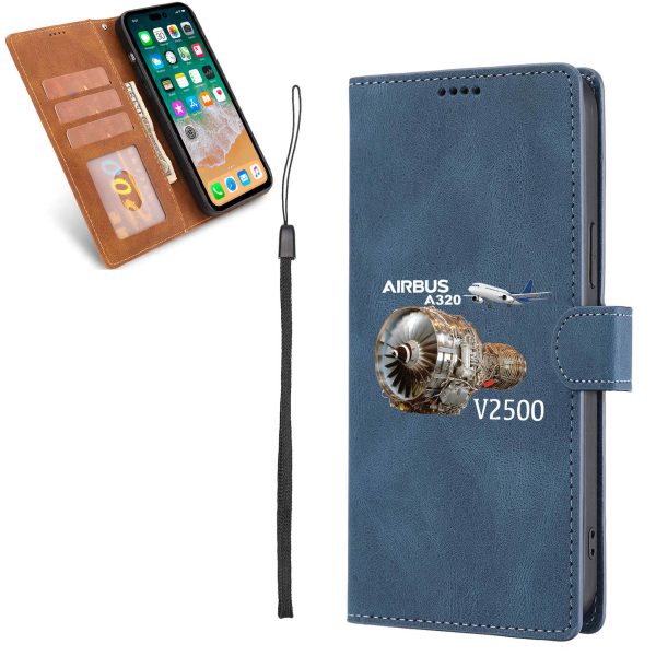 Airbus A320 & V2500 Engine Designed Leather Samsung S & Note Cases Supply