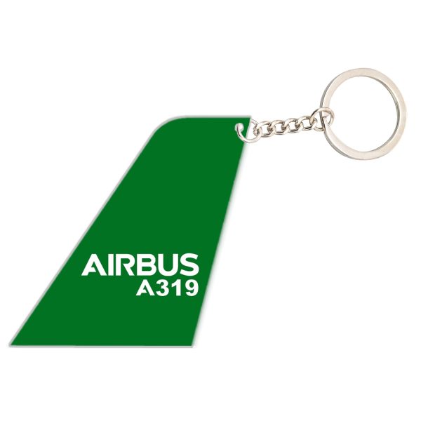 Airbus A319 & Text Designed Tail Key Chains Hot on Sale