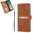 Airbus & Text Designed Leather iPhone Cases Discount