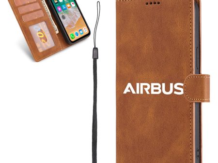 Airbus & Text Designed Leather iPhone Cases Discount