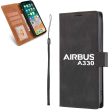 Airbus A330 & Text Designed Leather Samsung S & Note Cases Sale