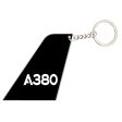 A380 Flat Text Designed Tail Key Chains For Cheap