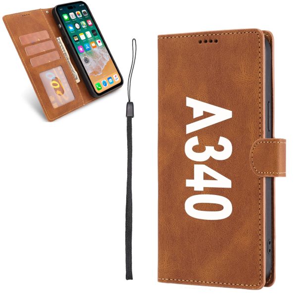 A340 Text Designed Leather iPhone Cases For Cheap