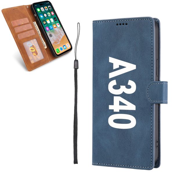 A340 Text Designed Leather iPhone Cases For Cheap