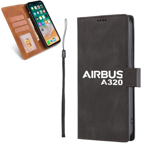 Airbus A320 & Text Designed Leather iPhone Cases Online now