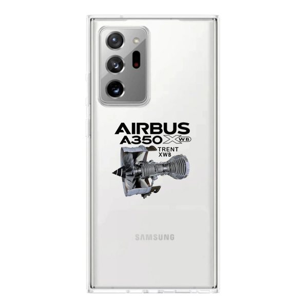 Airbus A350 & Trent Wxb Engine Designed Transparent Silicone Samsung S & Note Cases For Discount