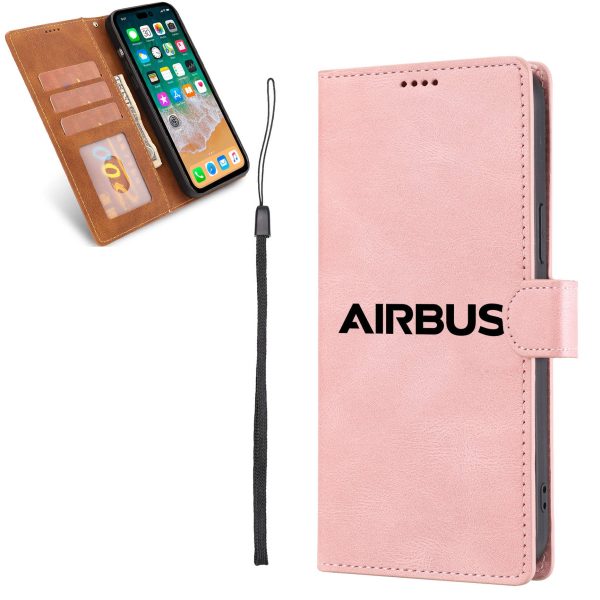 Airbus & Text Designed Leather iPhone Cases Discount