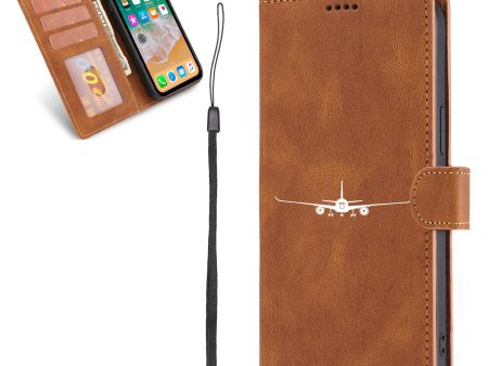 Airbus A350 Silhouette Designed Leather iPhone Cases Fashion