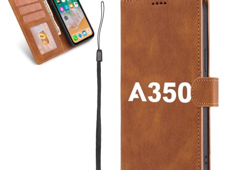 A350 Flat Text Designed Leather iPhone Cases Hot on Sale