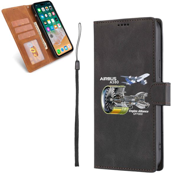 Airbus A380 & GP7000 Engine Designed Leather Samsung S & Note Cases Supply